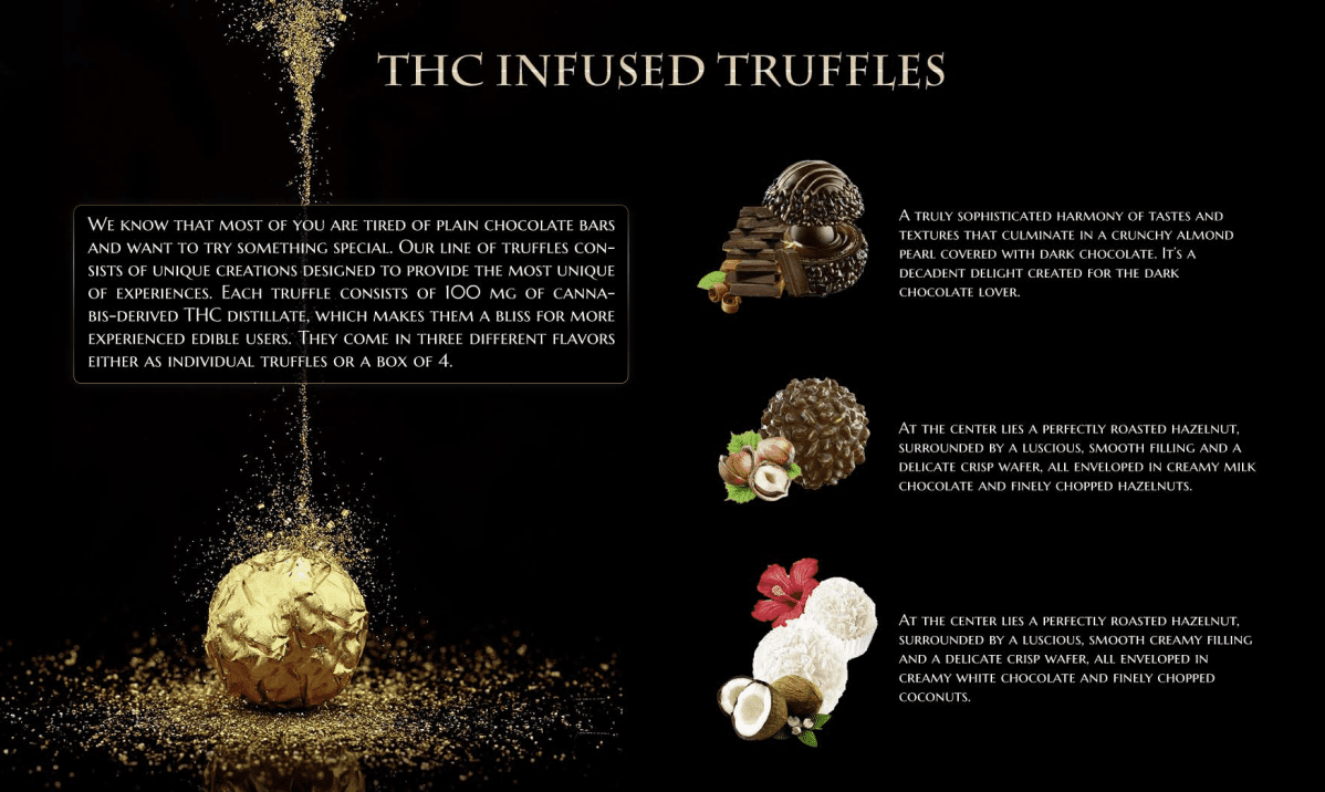 High Heals Weed chocolate truffles